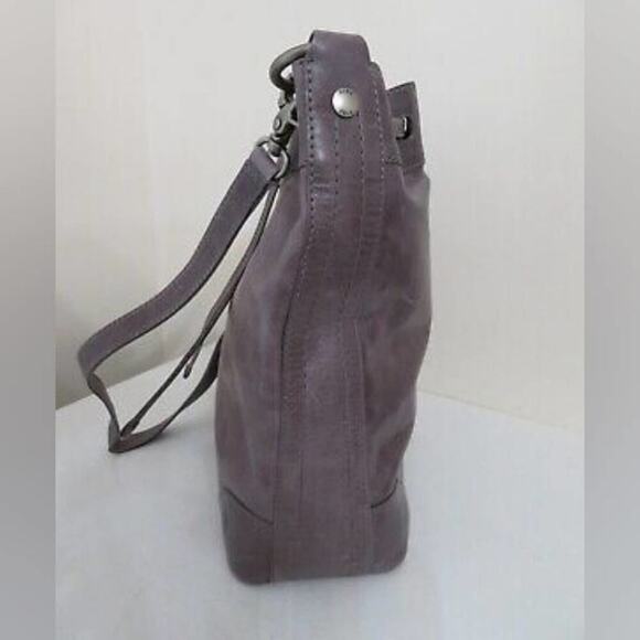 FRYE MELISSA LEATHER DRAWSTRING HOBO BAG PURSE NEW AMETHYST - Picture 9 of 13